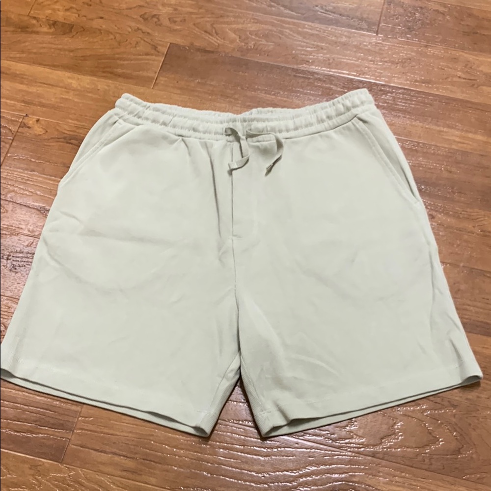 Zara Men's Casual Drawstring Shorts - Light Beige